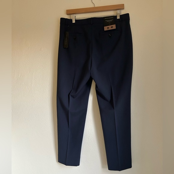 NWT Banana Republic Avery Machine Washable Italian Wool Slim Dress Pants 10 Navy - Picture 4 of 7